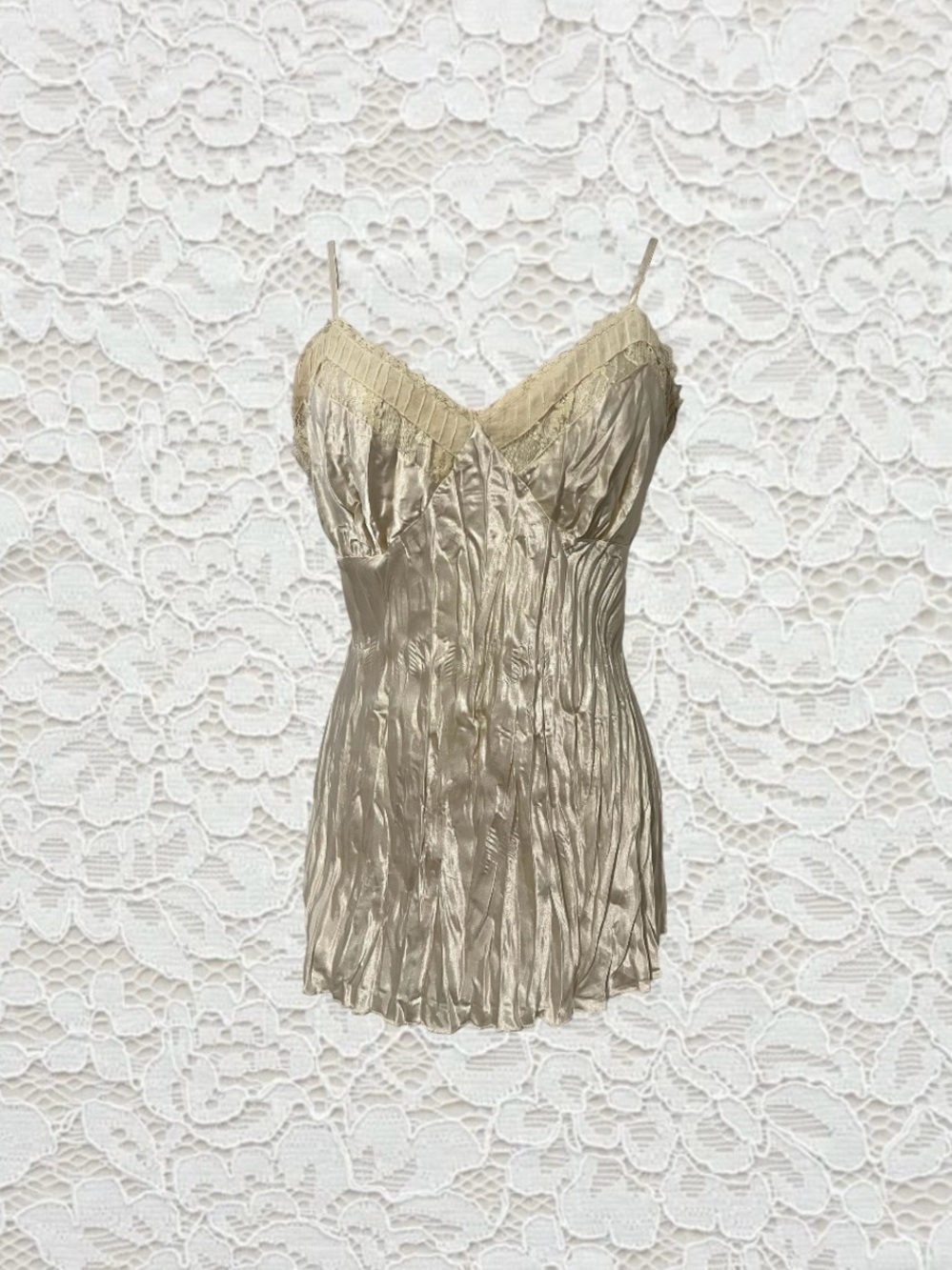 vintage forever 21 fairy satin lace tank top